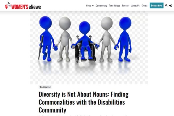 snapshot from article: Diversity is Not About Nouns: Finding Commonalities with the Disabilities Community