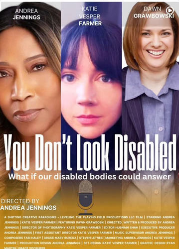 poster for 'You Don't Look Disabled' | three women under title text. 